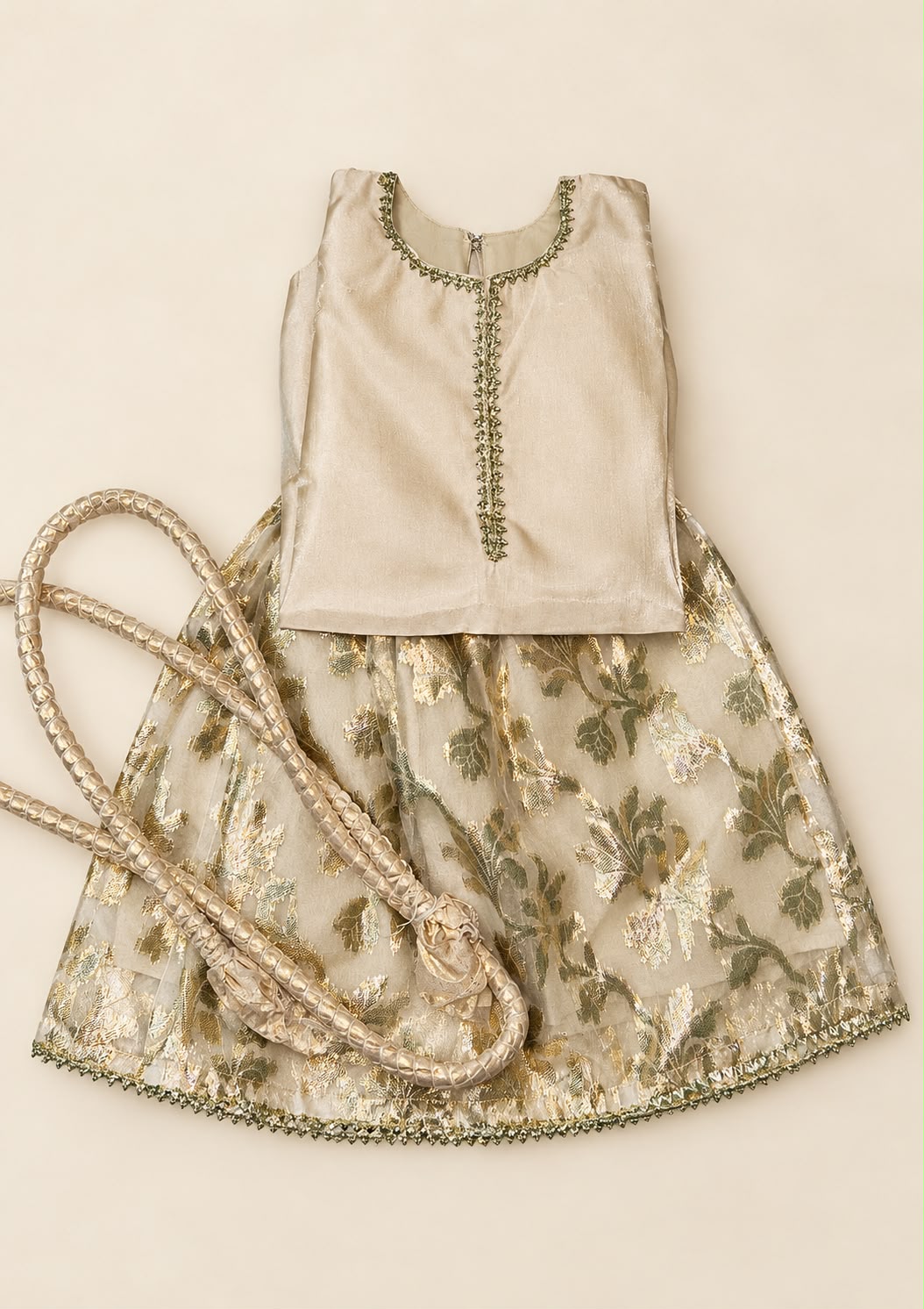 Gold Gharara Set